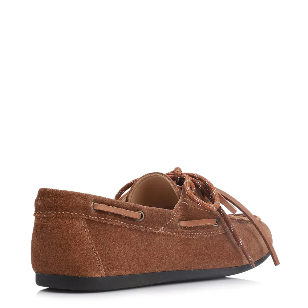 Mocassim Dockside Couro Camurça Marrom - imagem 3