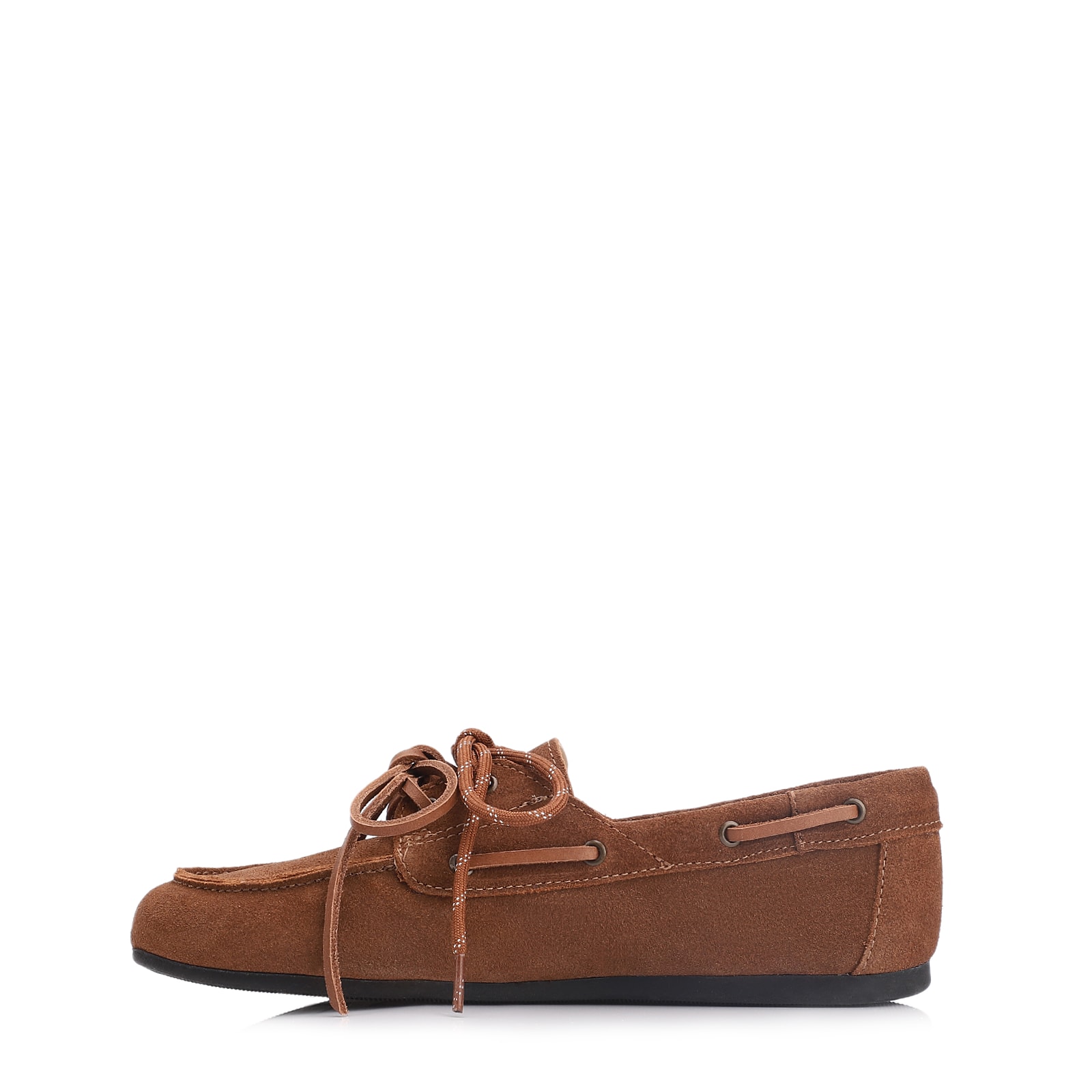 Mocassim Dockside Couro Camurça Marrom