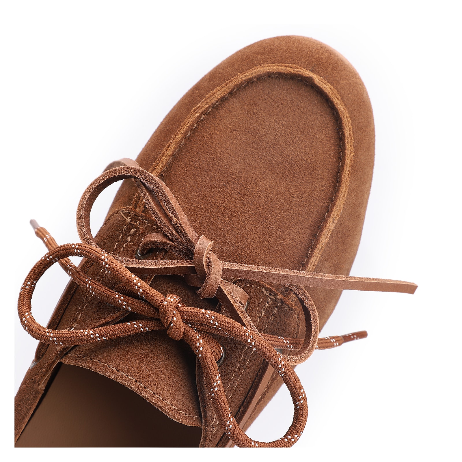 Mocassim Dockside Couro Camurça Marrom