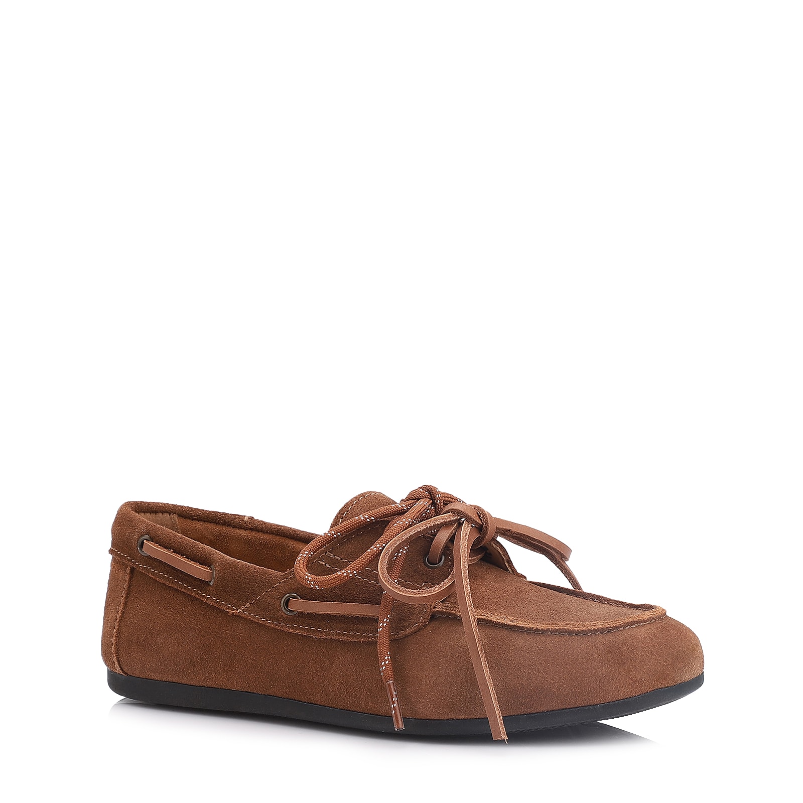 Mocassim Dockside Couro Camurça Marrom