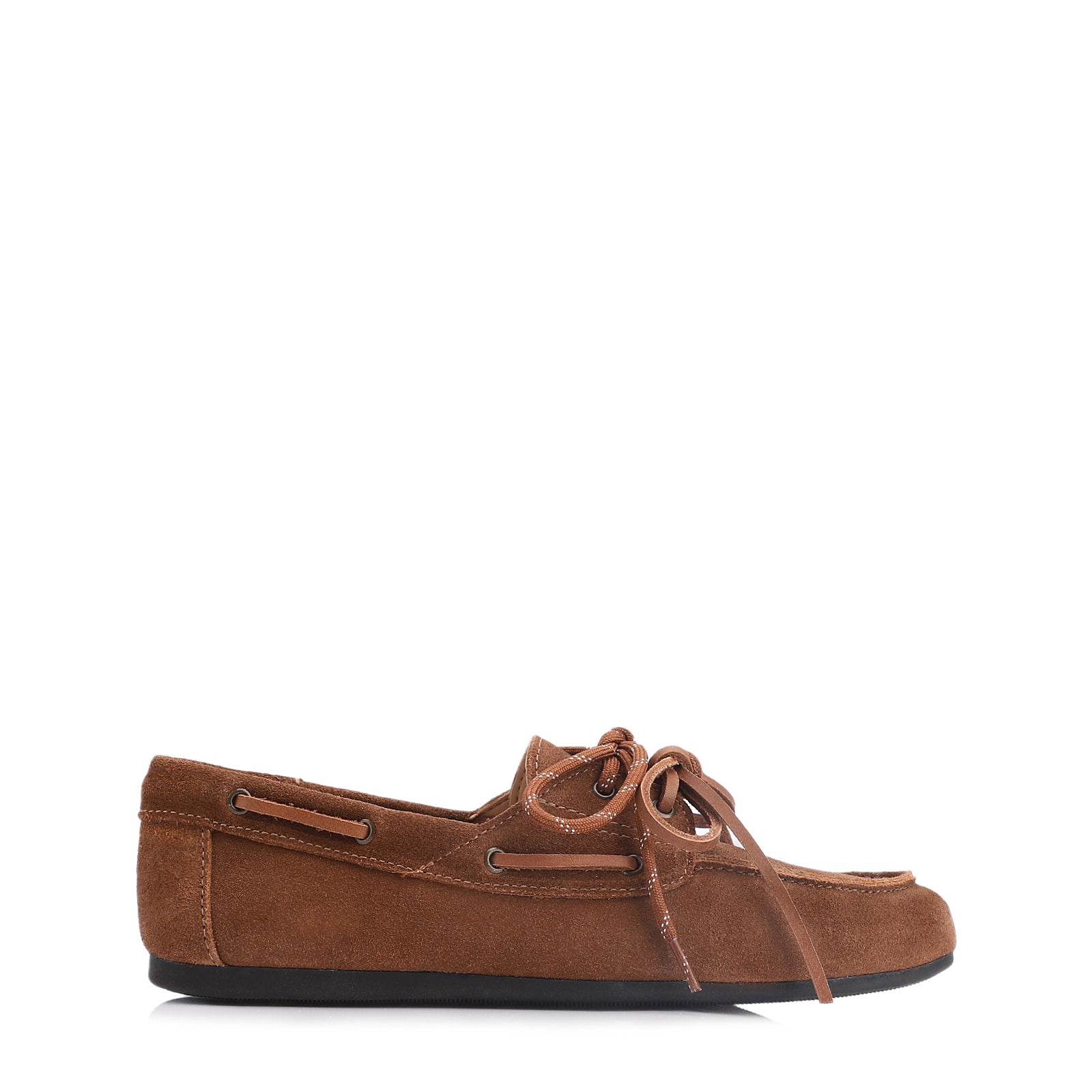 Mocassim Dockside Couro Camurça Marrom