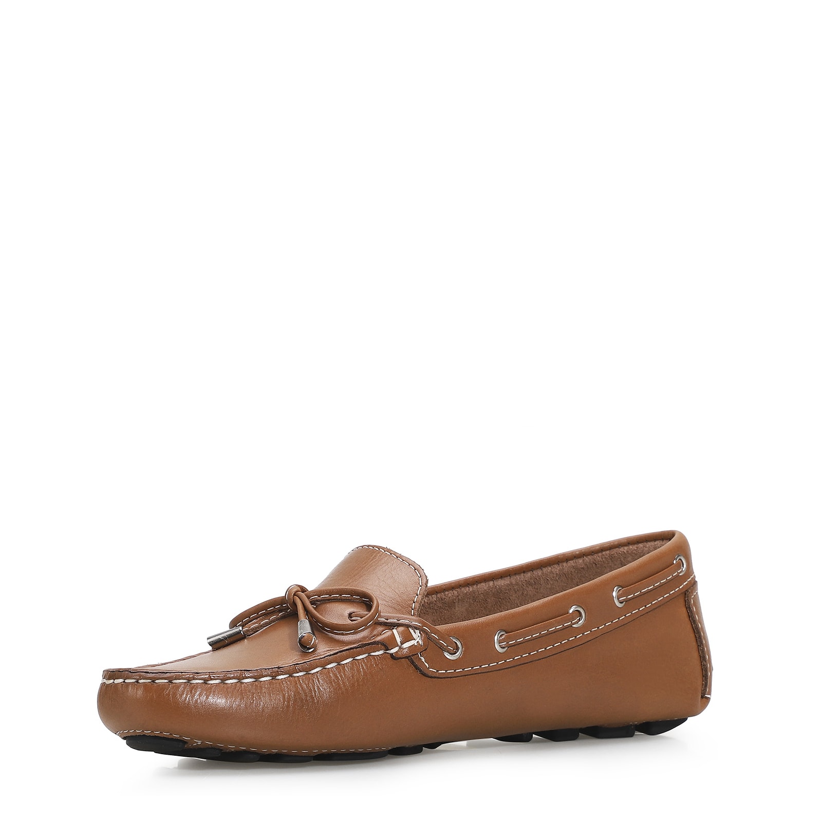 Mocassim Dockside Couro Caramelo
