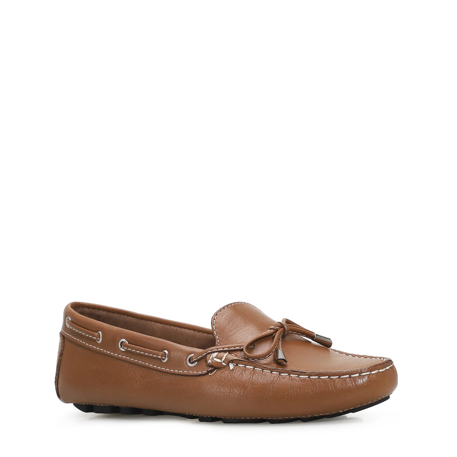 Mocassim Dockside Couro Caramelo