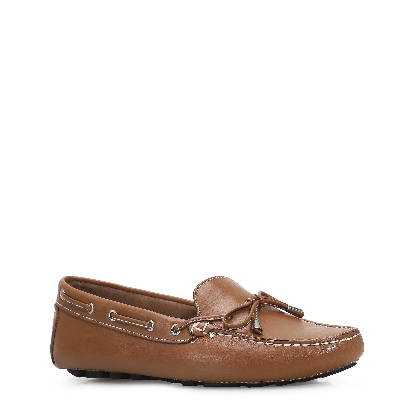 Mocassim Dockside Couro Caramelo