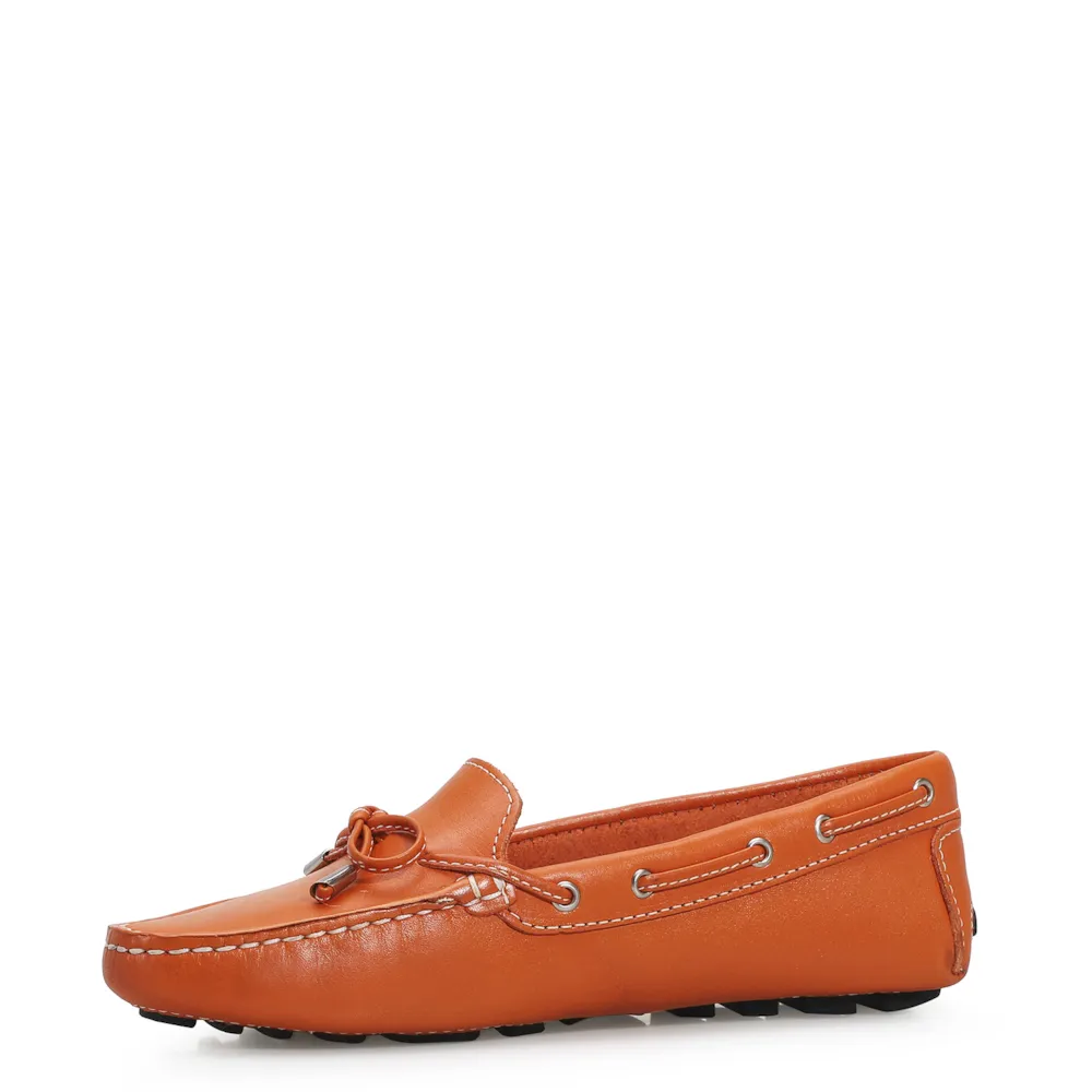 Mocassim Dockside Couro Laranja - imagem 4