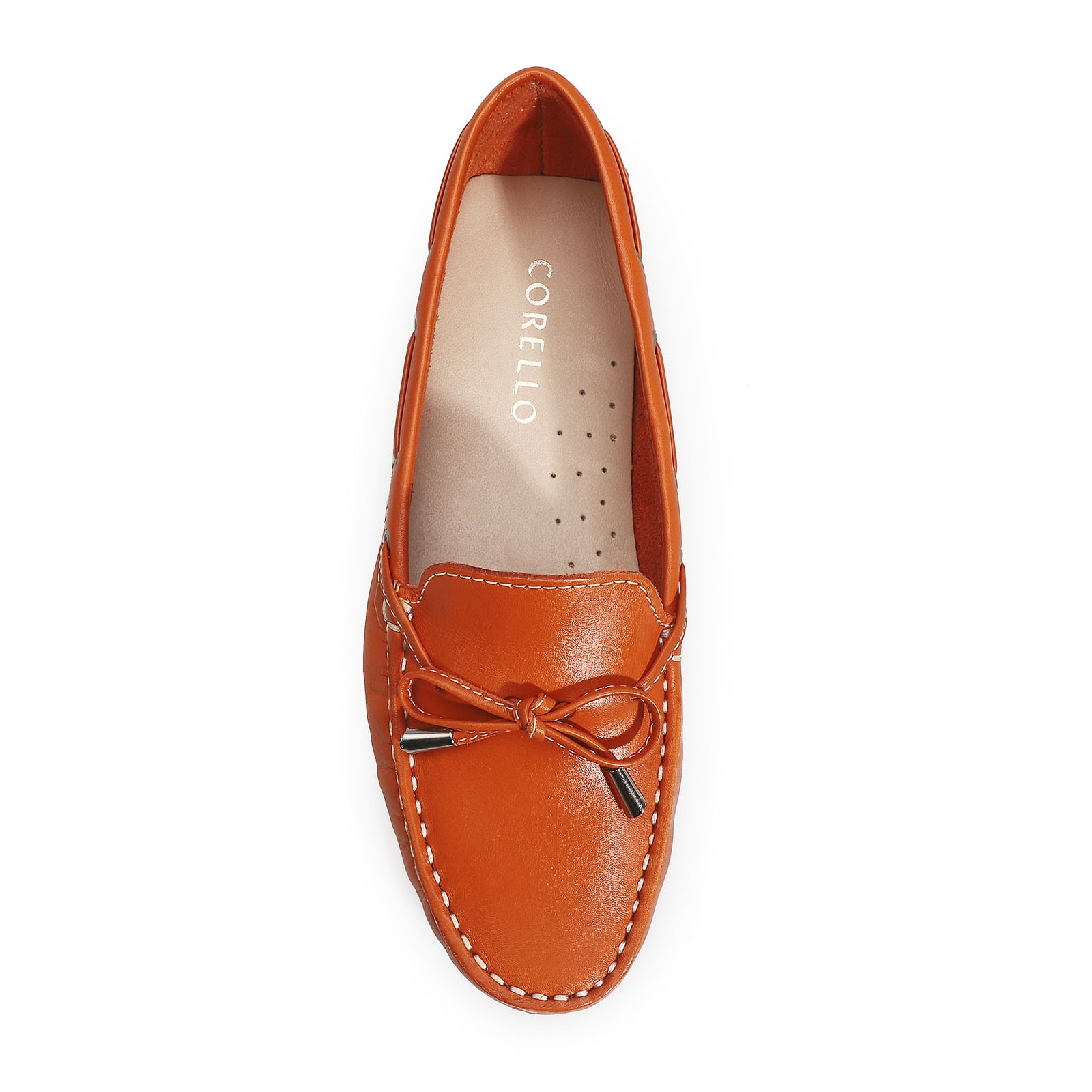 Mocassim Dockside Couro Laranja