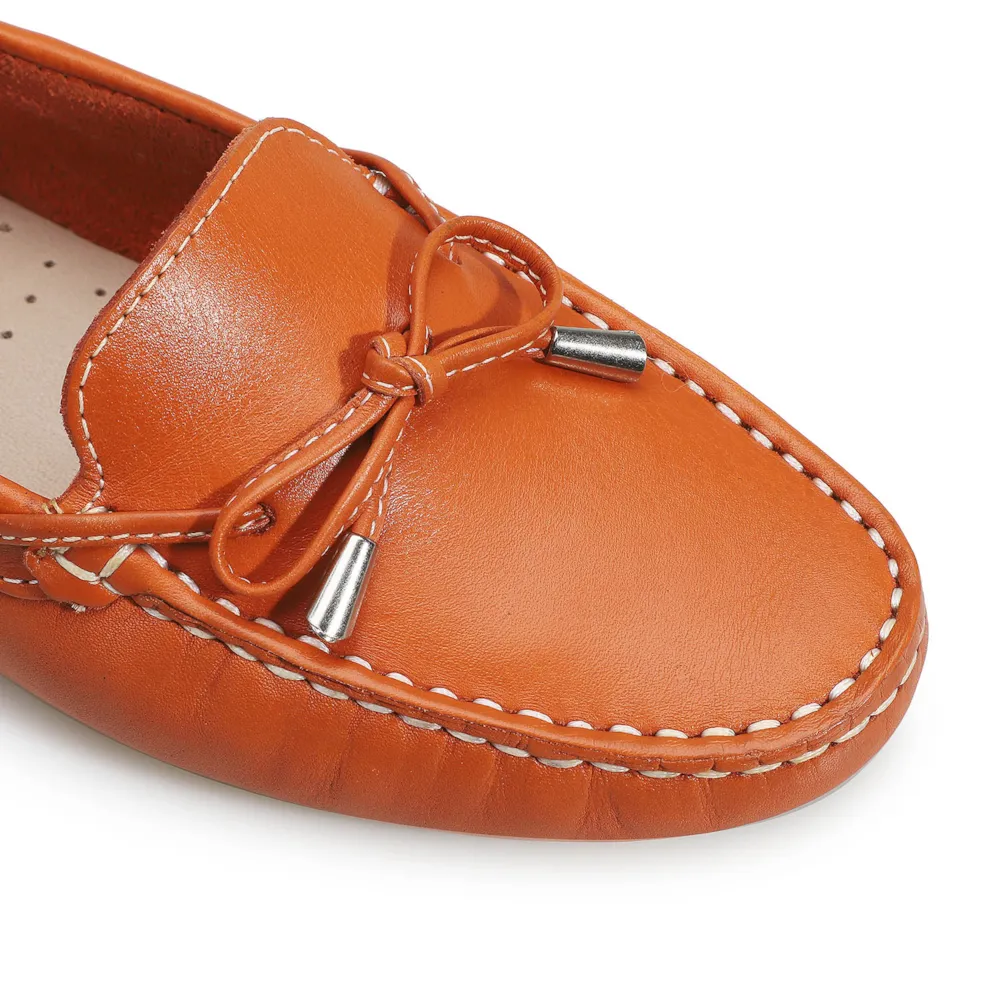 Mocassim Dockside Couro Laranja - imagem 6