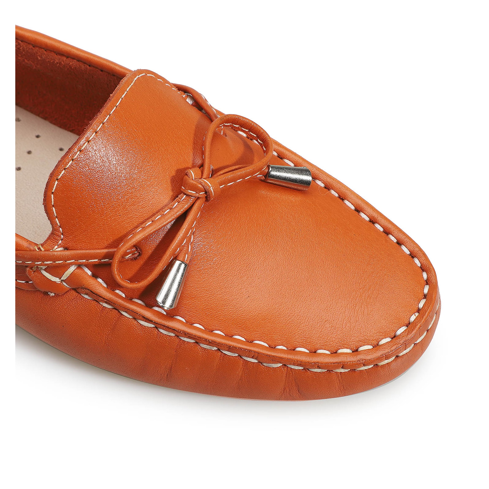 Mocassim Dockside Couro Laranja