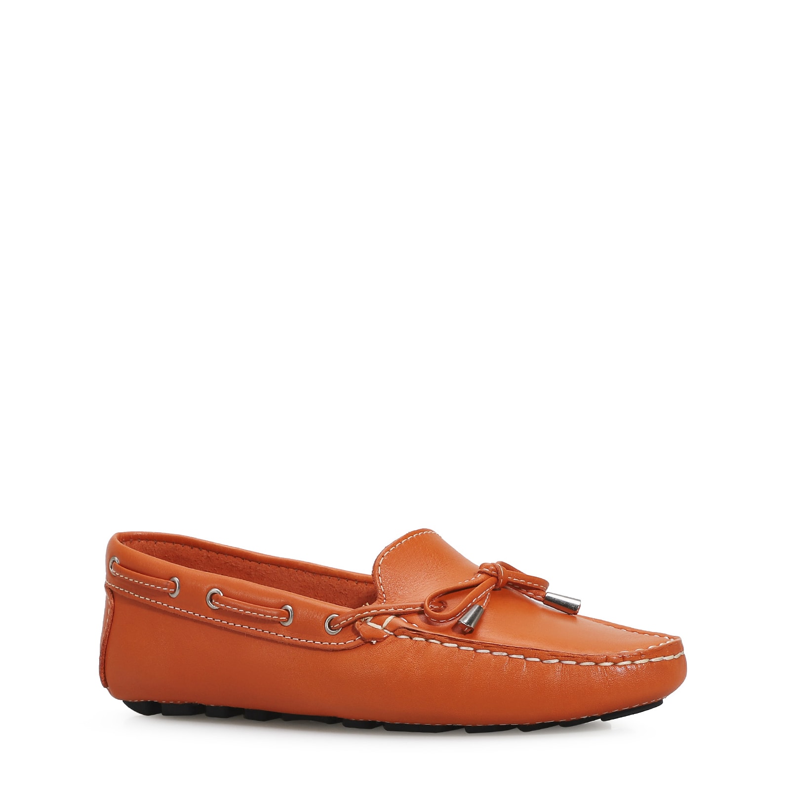 Mocassim Dockside Couro Laranja