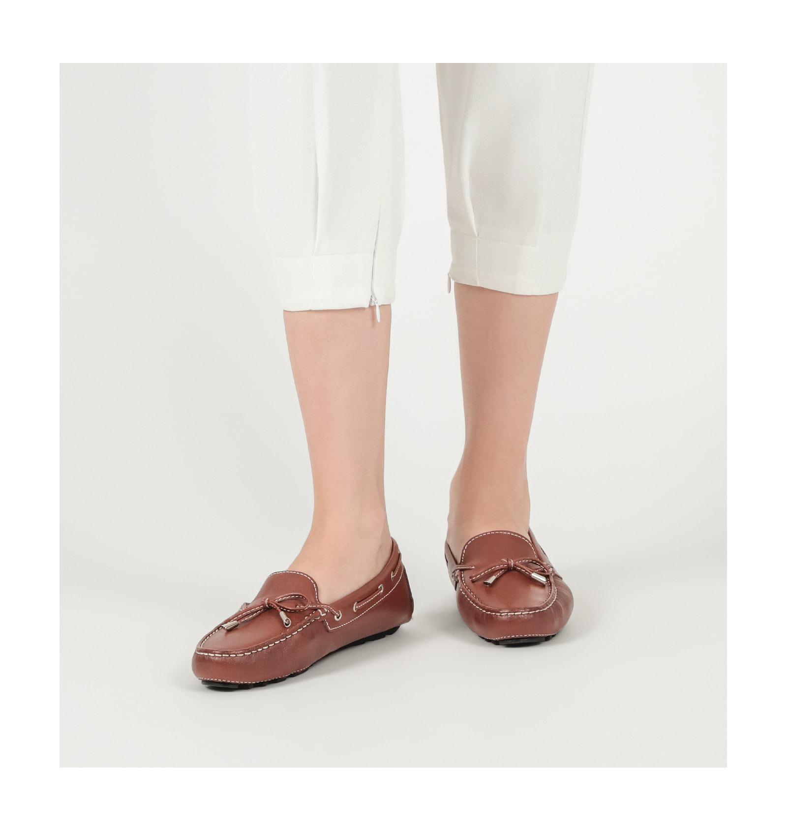 Mocassim Dockside Couro Marrom