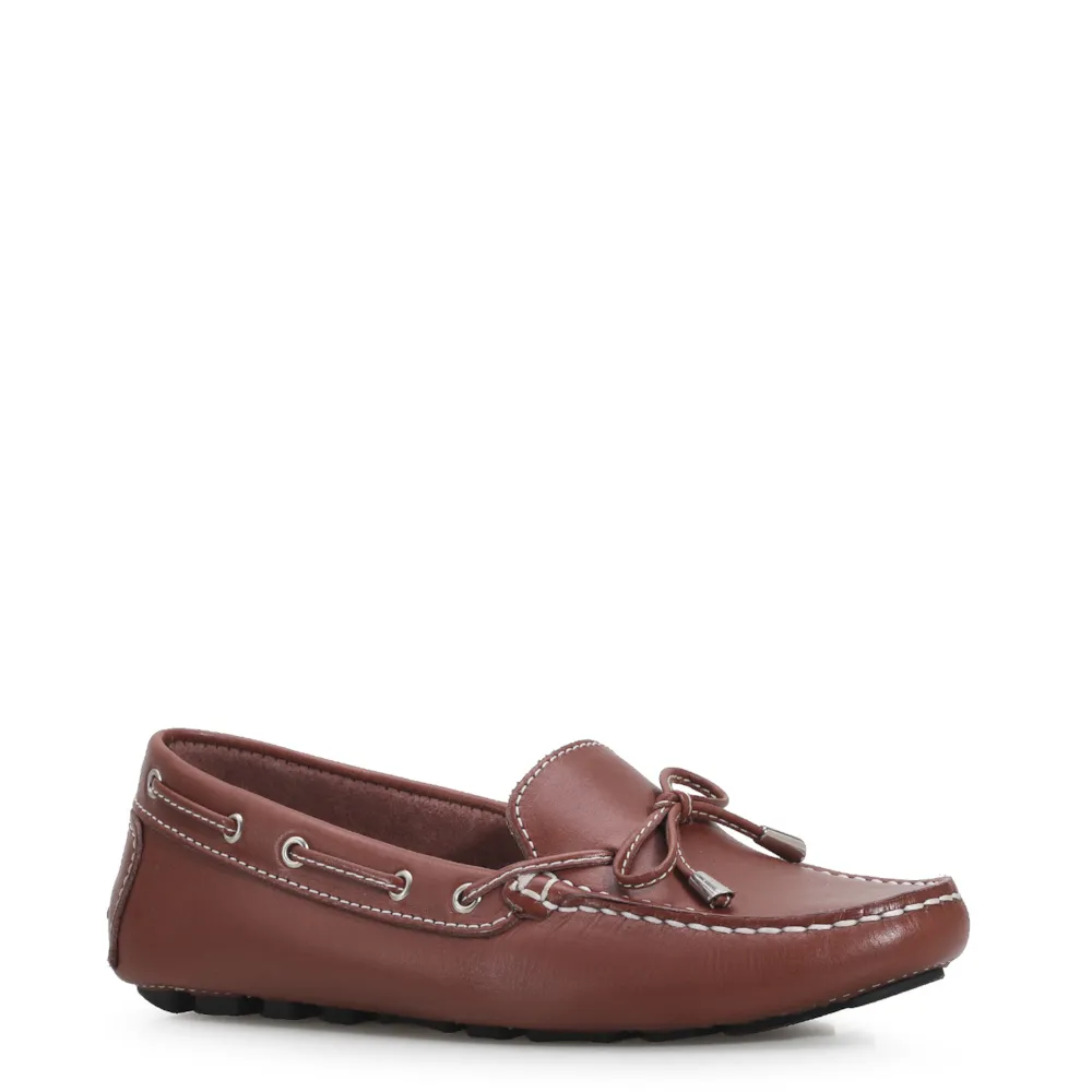 Mocassim Dockside Couro Marrom
