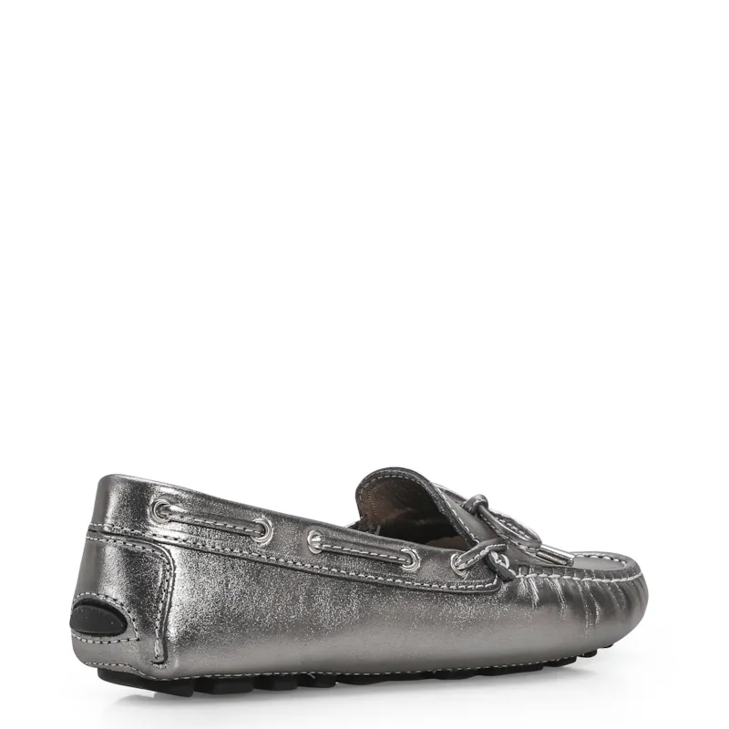 Mocassim Dockside Couro Prata - foto 4