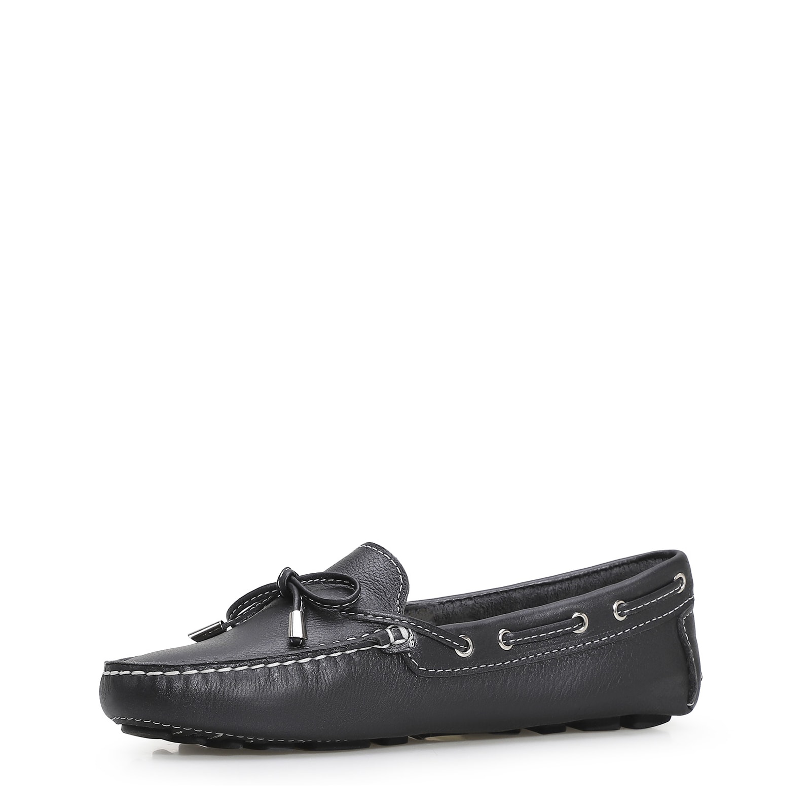 Mocassim Dockside Couro Preto