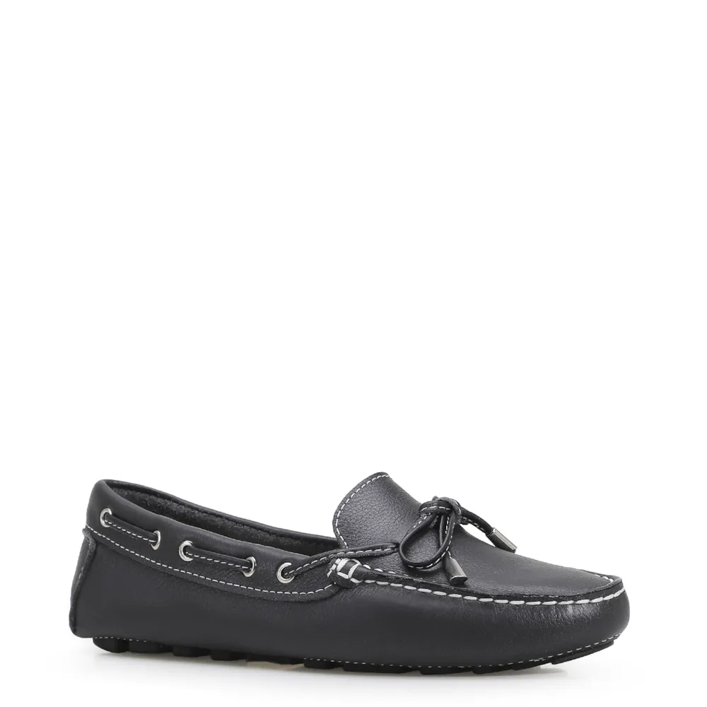 Mocassim Dockside Couro Preto