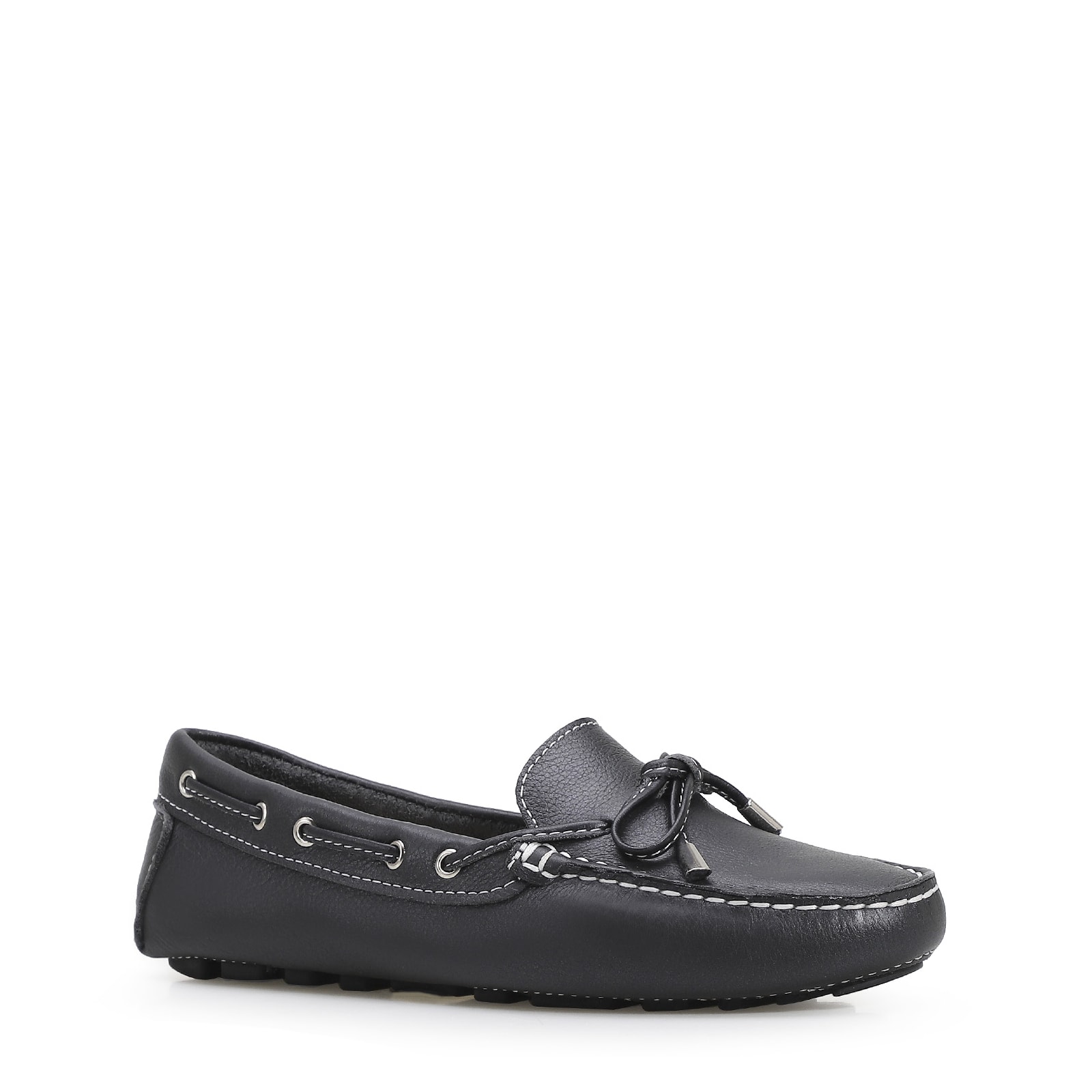 Mocassim Dockside Couro Preto