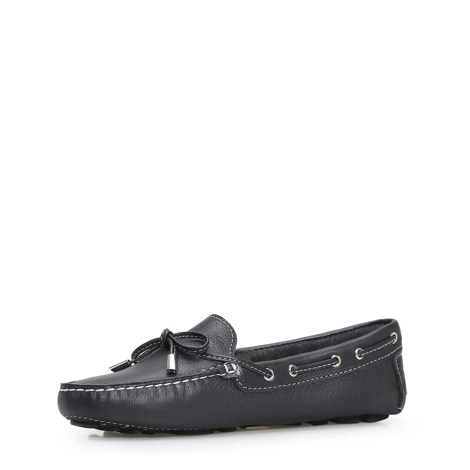 Mocassim Dockside Couro Preto