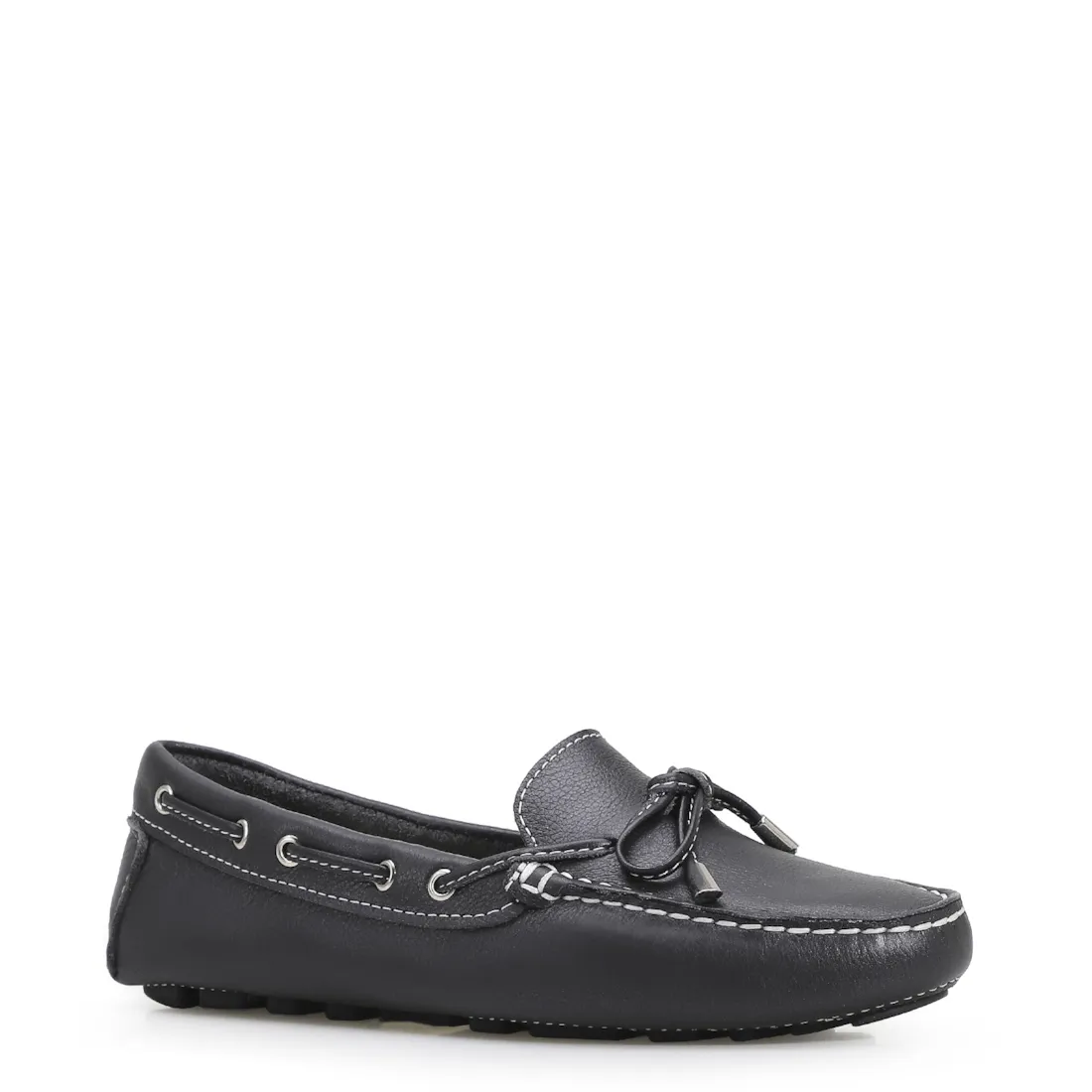 Mocassim Dockside Couro Preto