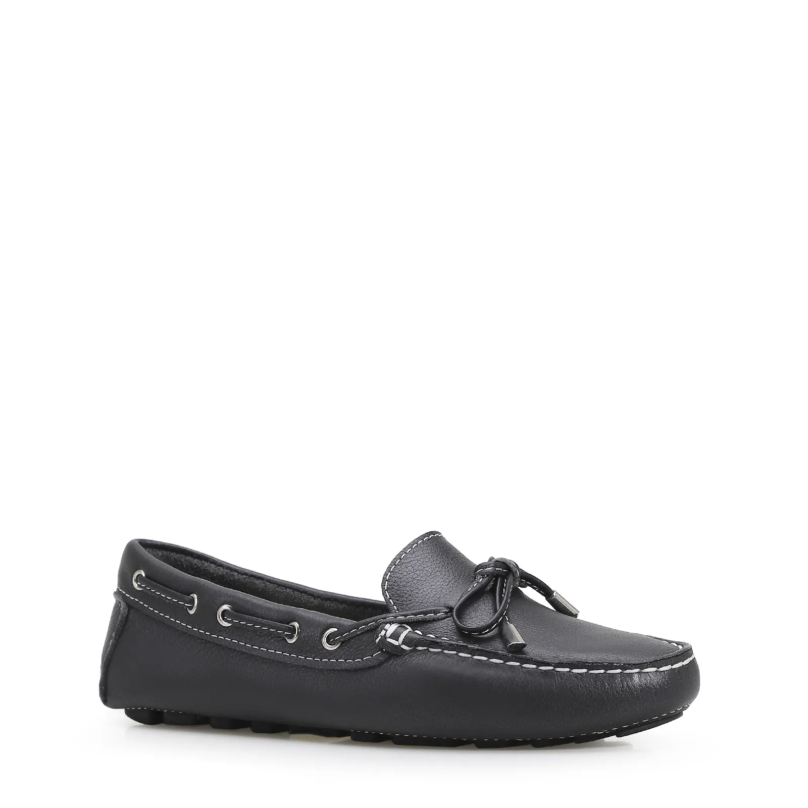 Mocassim Dockside Couro Preto