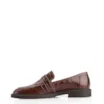 Mocassim Fivela Couro Croco Marrom - imagem 5