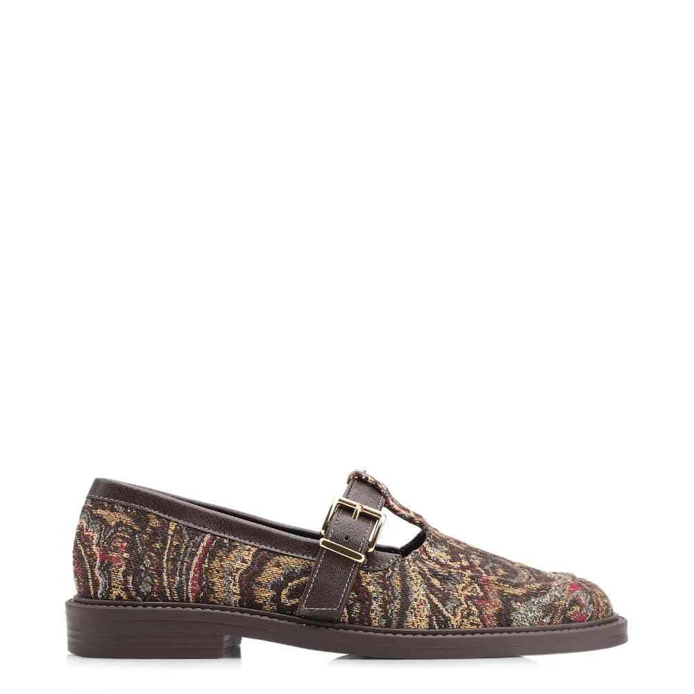Mocassim Jacquard Paisley/Alt Marrom Escuro - imagem 3