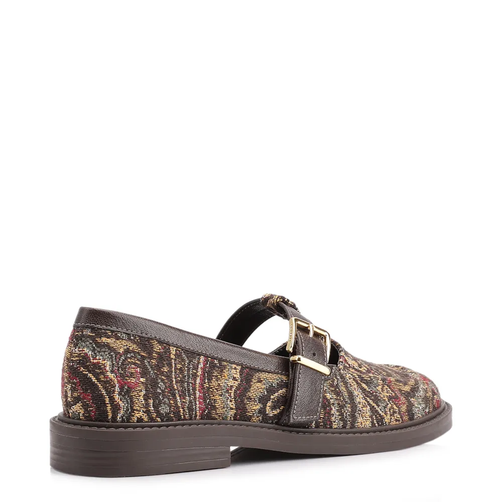 Mocassim Jacquard Paisley/Alt Marrom Escuro - imagem 4