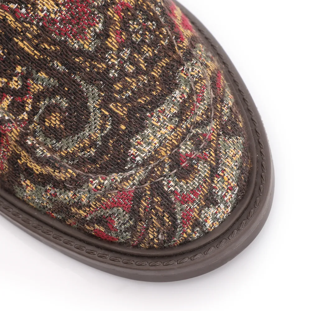 Mocassim Jacquard Paisley/Alt Marrom Escuro - imagem 7