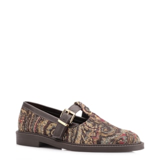 JACQUARD Paisley/ALT MARROM ESCURO