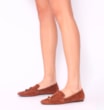 Mocassim Laser Cut Couro Camurça Marrom - imagem 2