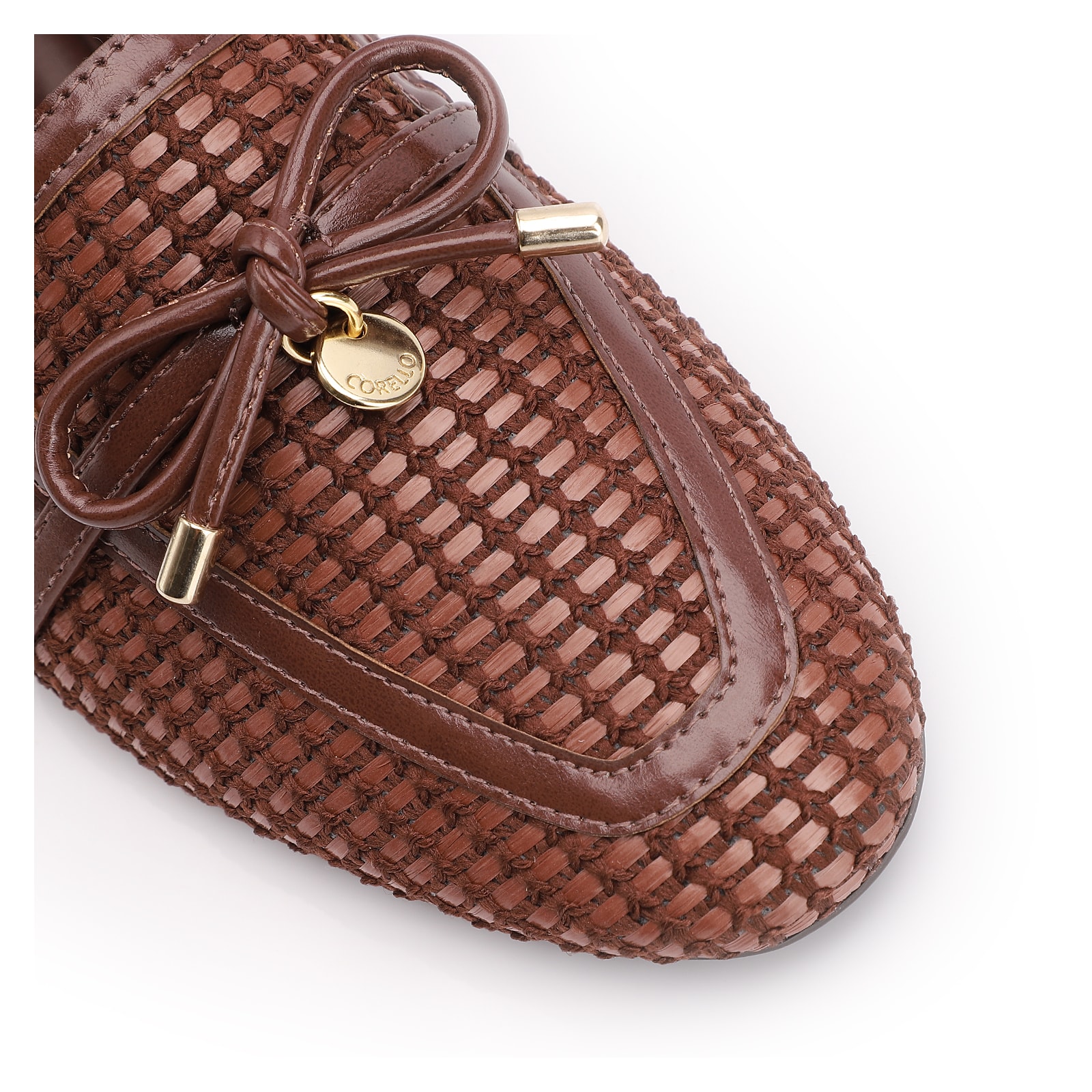 Mocassim Marrom Alt Tramado Laço