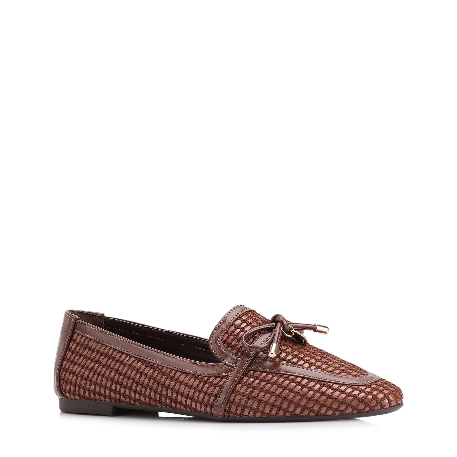 Mocassim Marrom Alt Tramado Laço