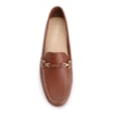 Mocassim Marrom Couro Antique Tira Trançada Pespontos - imagem 6