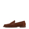 Mocassim Marrom Couro Nobuck Floater Franzido - imagem 4