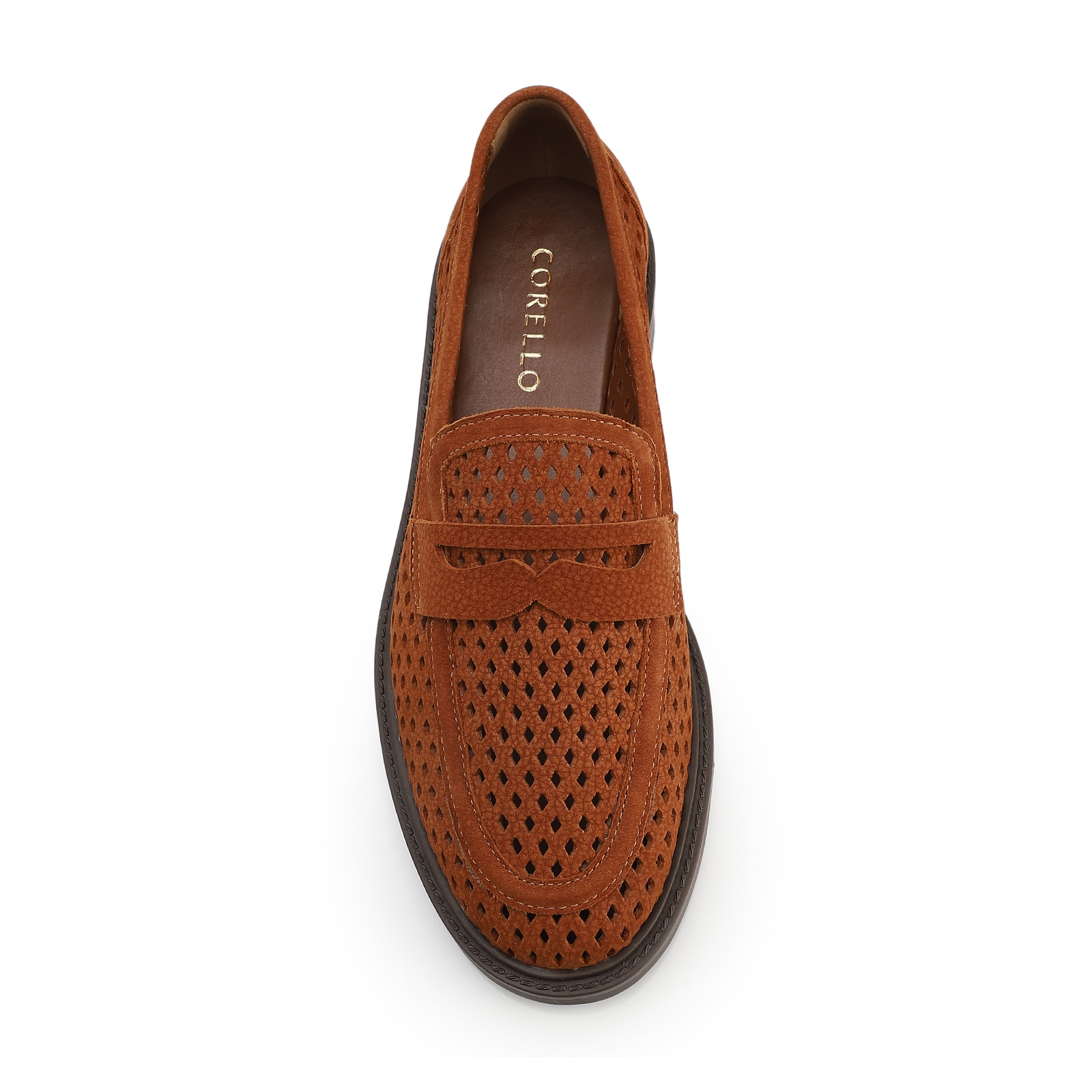 Mocassim Marrom Couro Nobuck Floater Perfuros