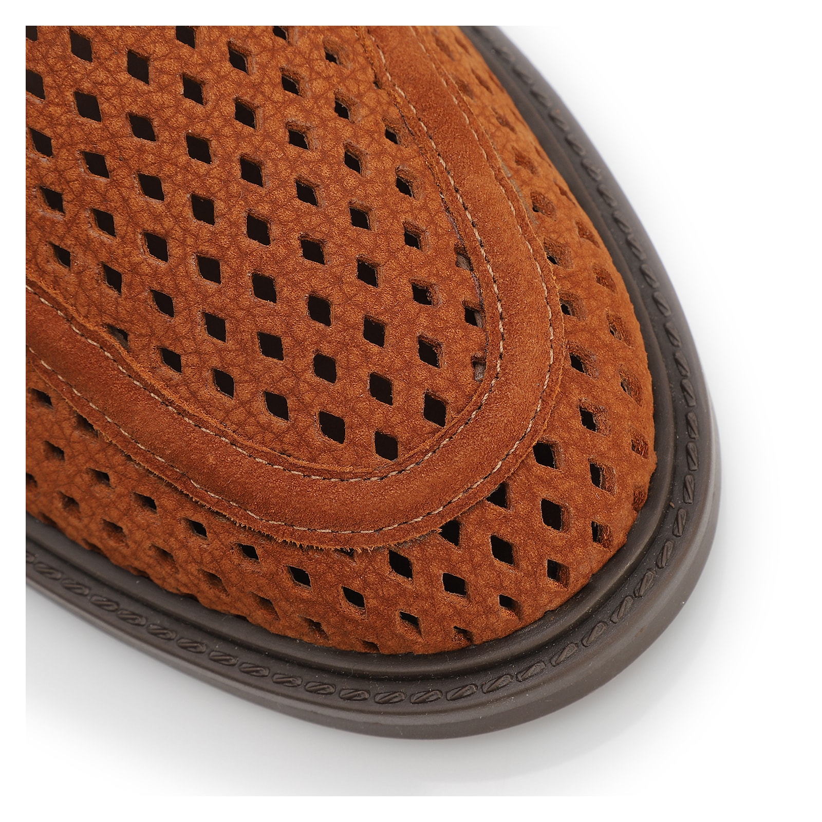 Mocassim Marrom Couro Nobuck Floater Perfuros