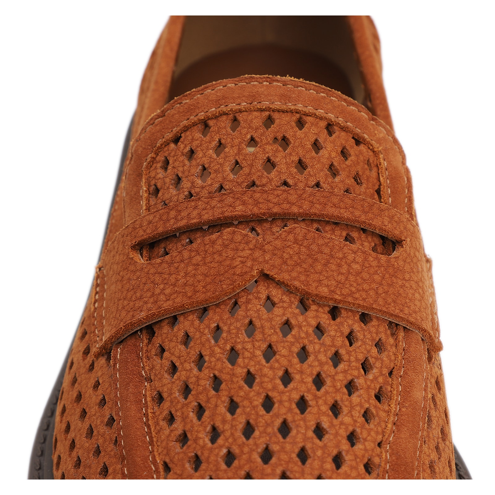 Mocassim Marrom Couro Nobuck Floater Perfuros
