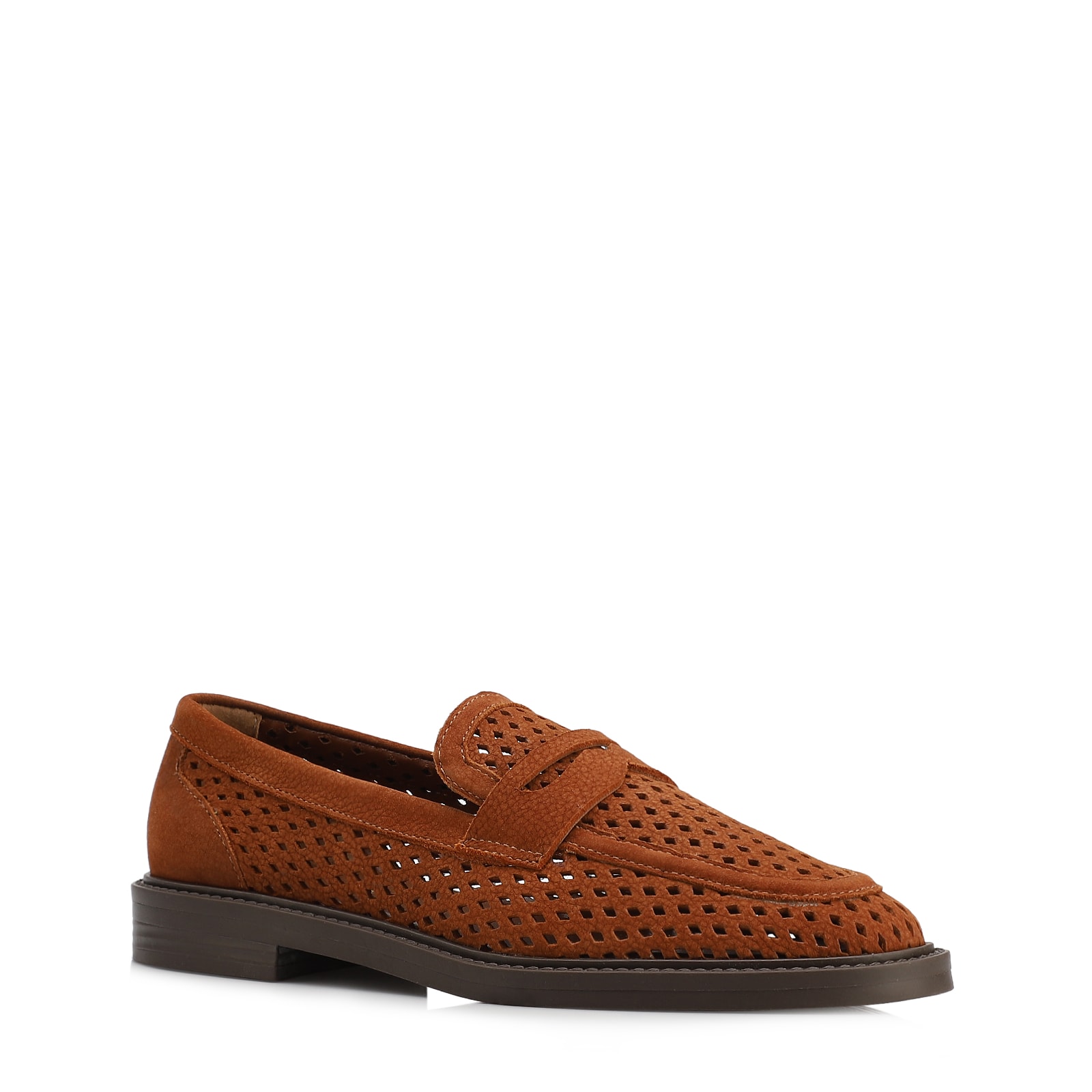 Mocassim Marrom Couro Nobuck Floater Perfuros