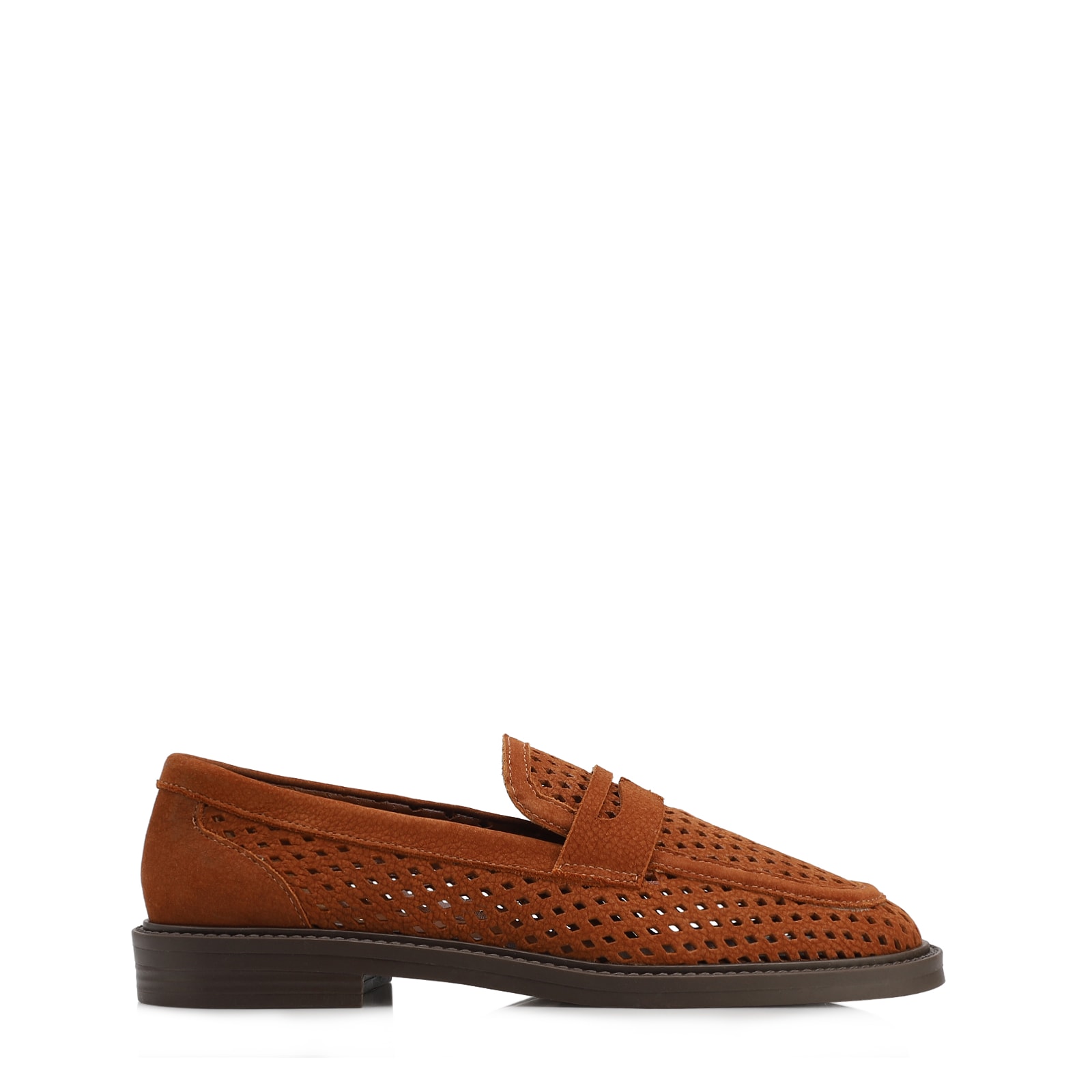 Mocassim Marrom Couro Nobuck Floater Perfuros