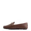 Mocassim Marrom Escuro Couro Antique Tira Trançada Pespontos - imagem 4