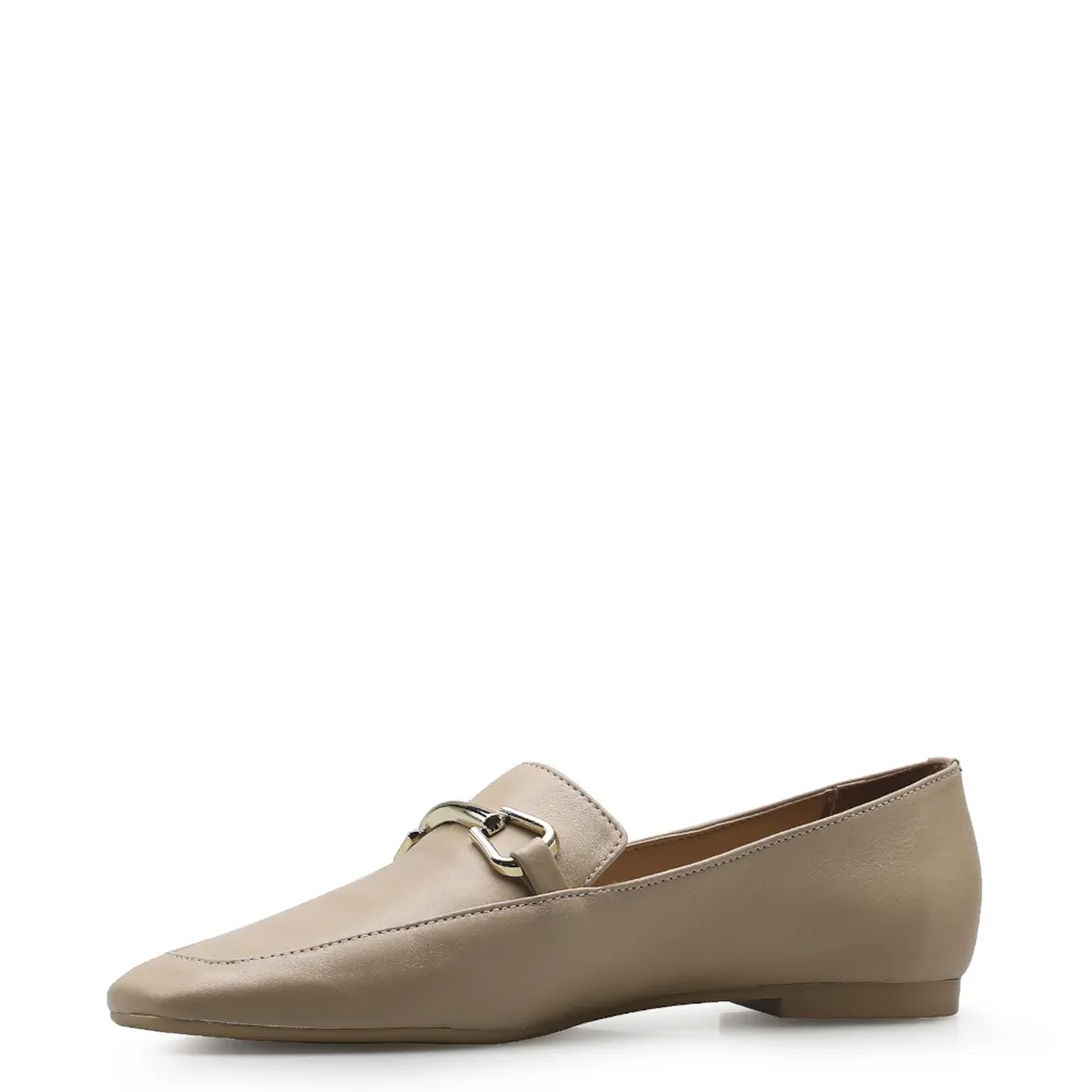Mocassim Mercy Couro Bege - imagem 4