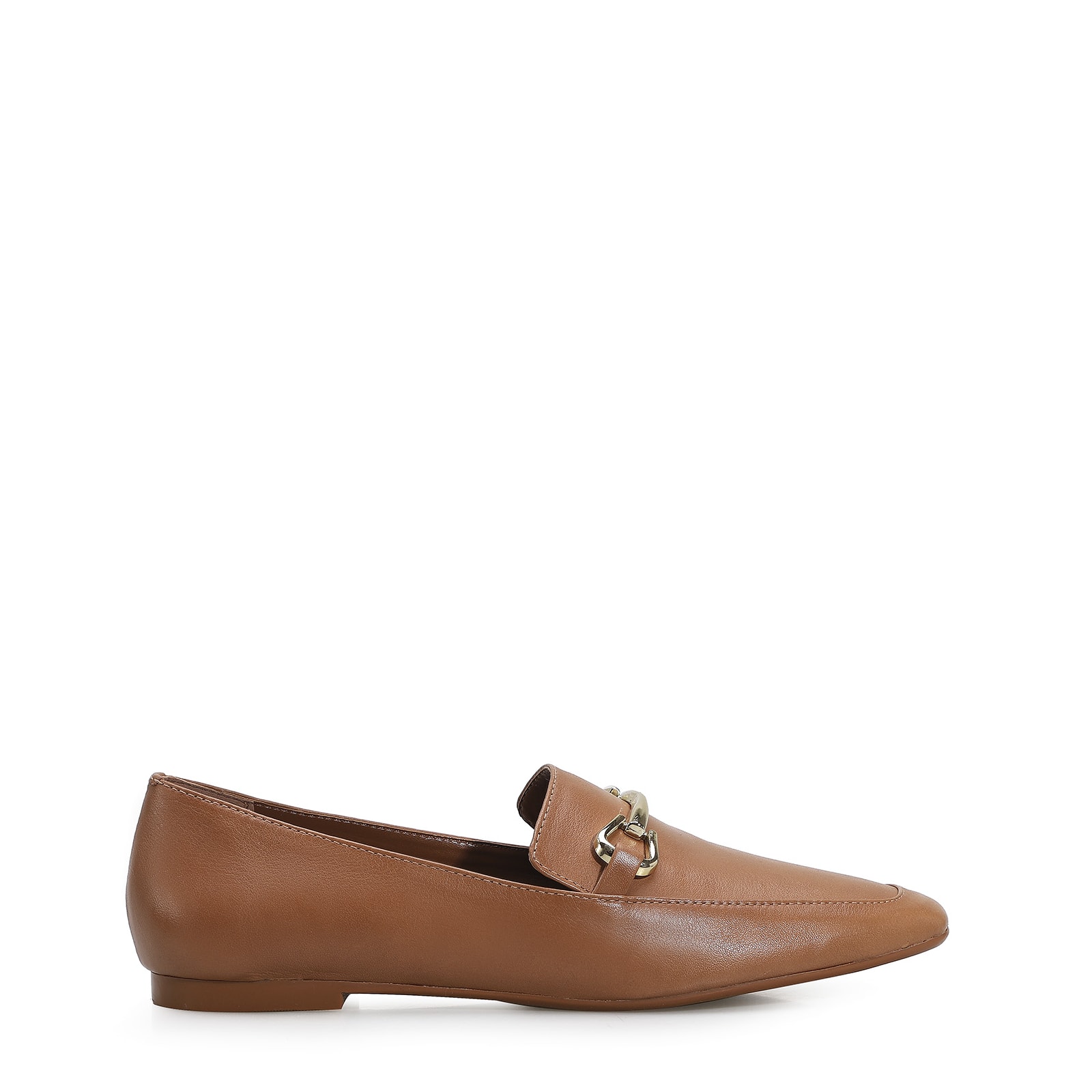 Mocassim Mercy Couro Caramelo