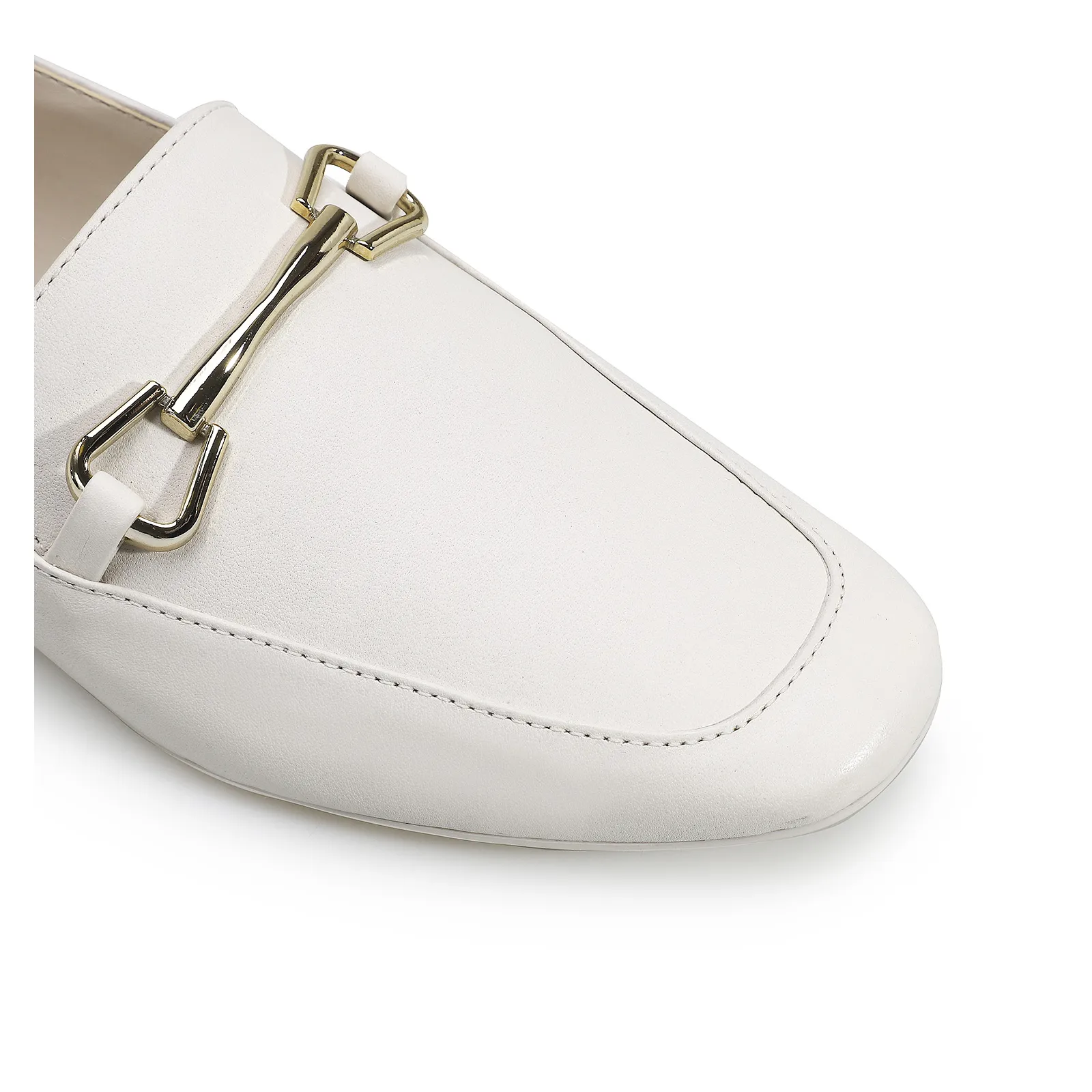 Mocassim Mercy Couro Off White