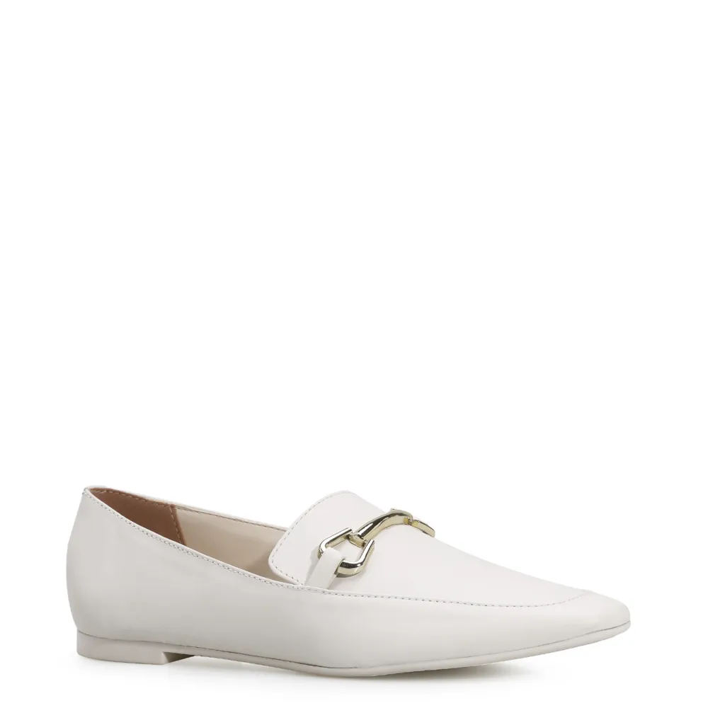 Mocassim Mercy Couro Off White