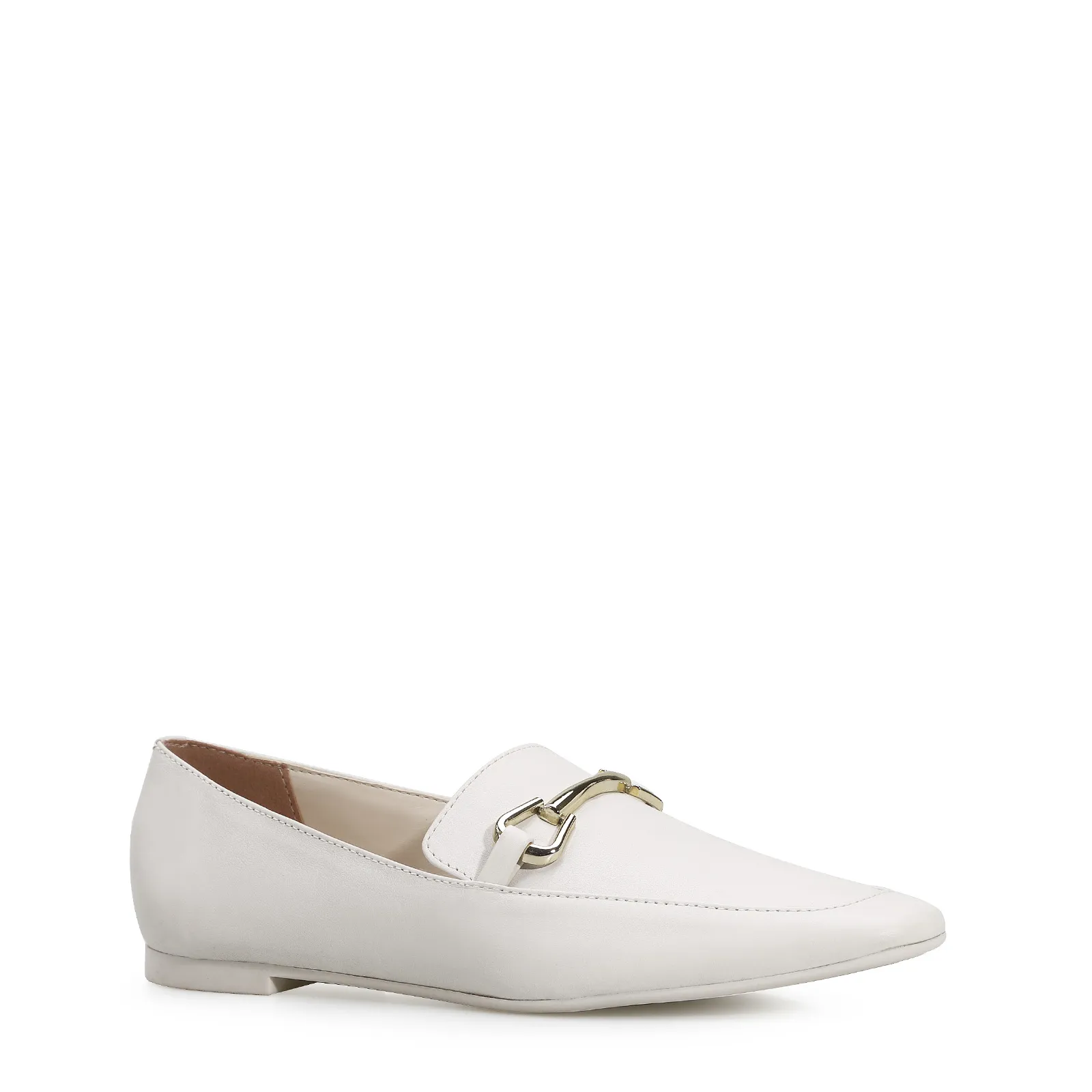 Mocassim Mercy Couro Off White