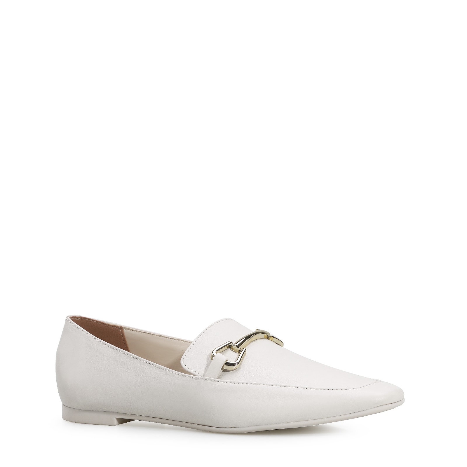 Mocassim Mercy Couro Off White