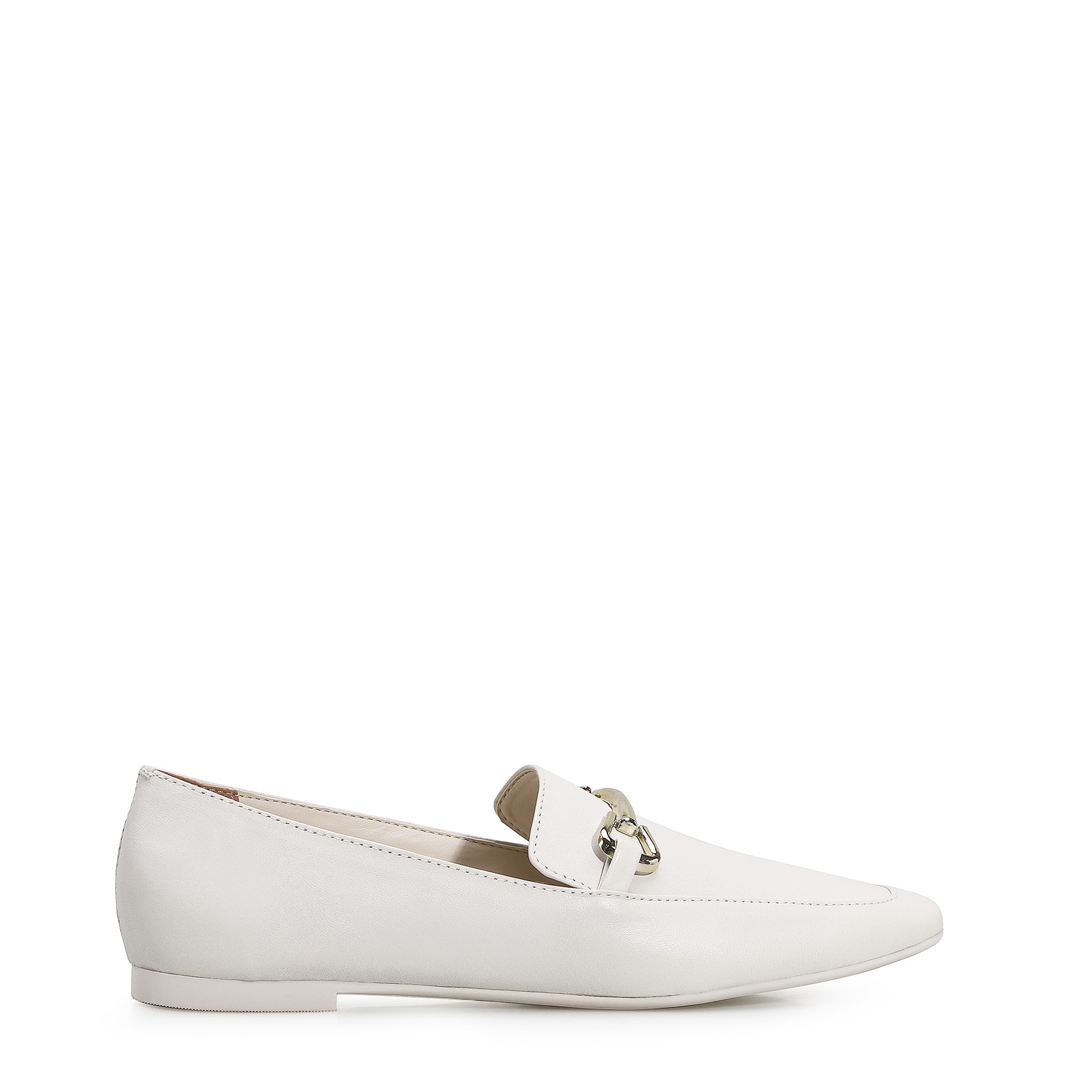 Mocassim Mercy Couro Off White