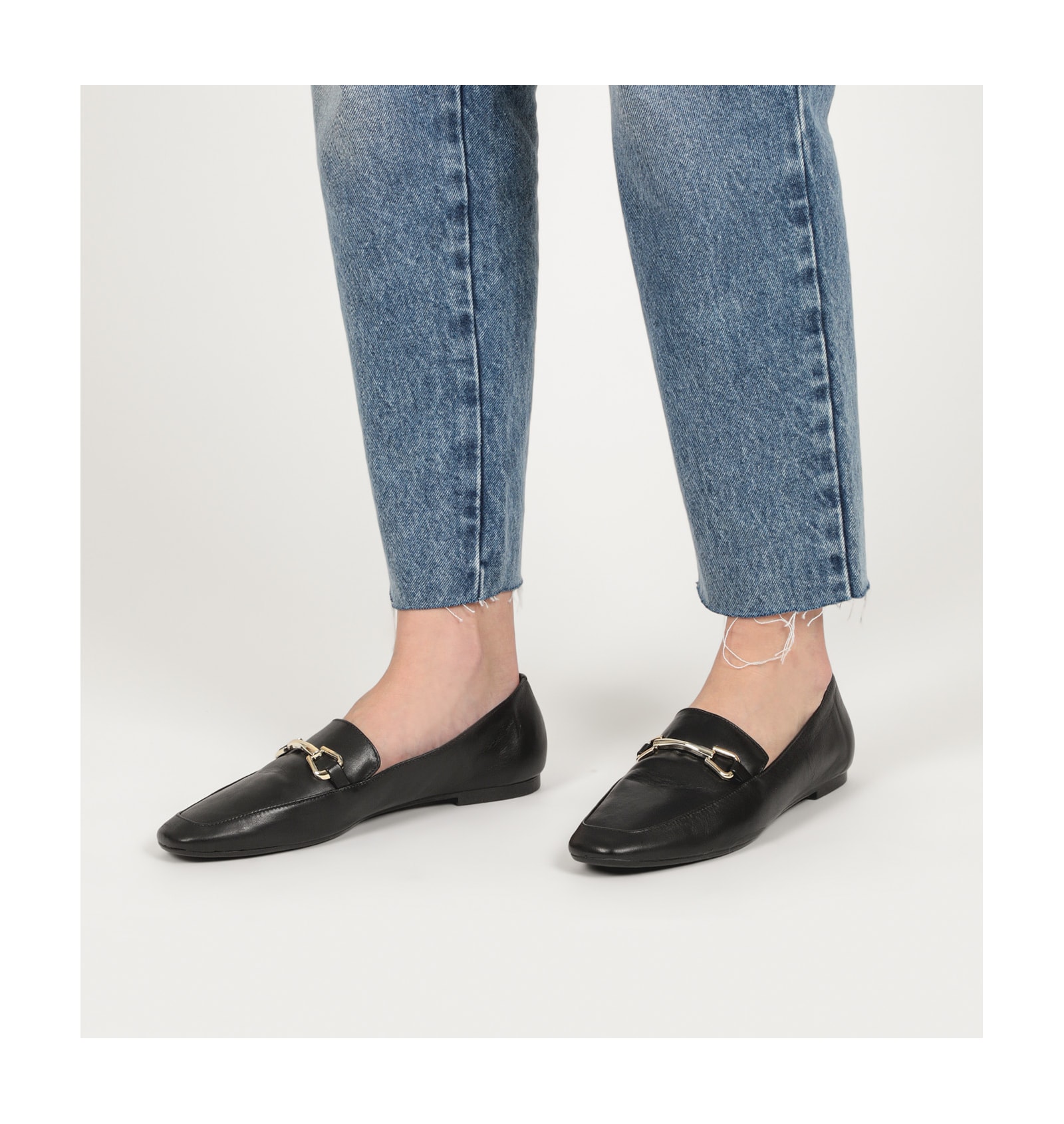 Mocassim Mercy Couro Preto