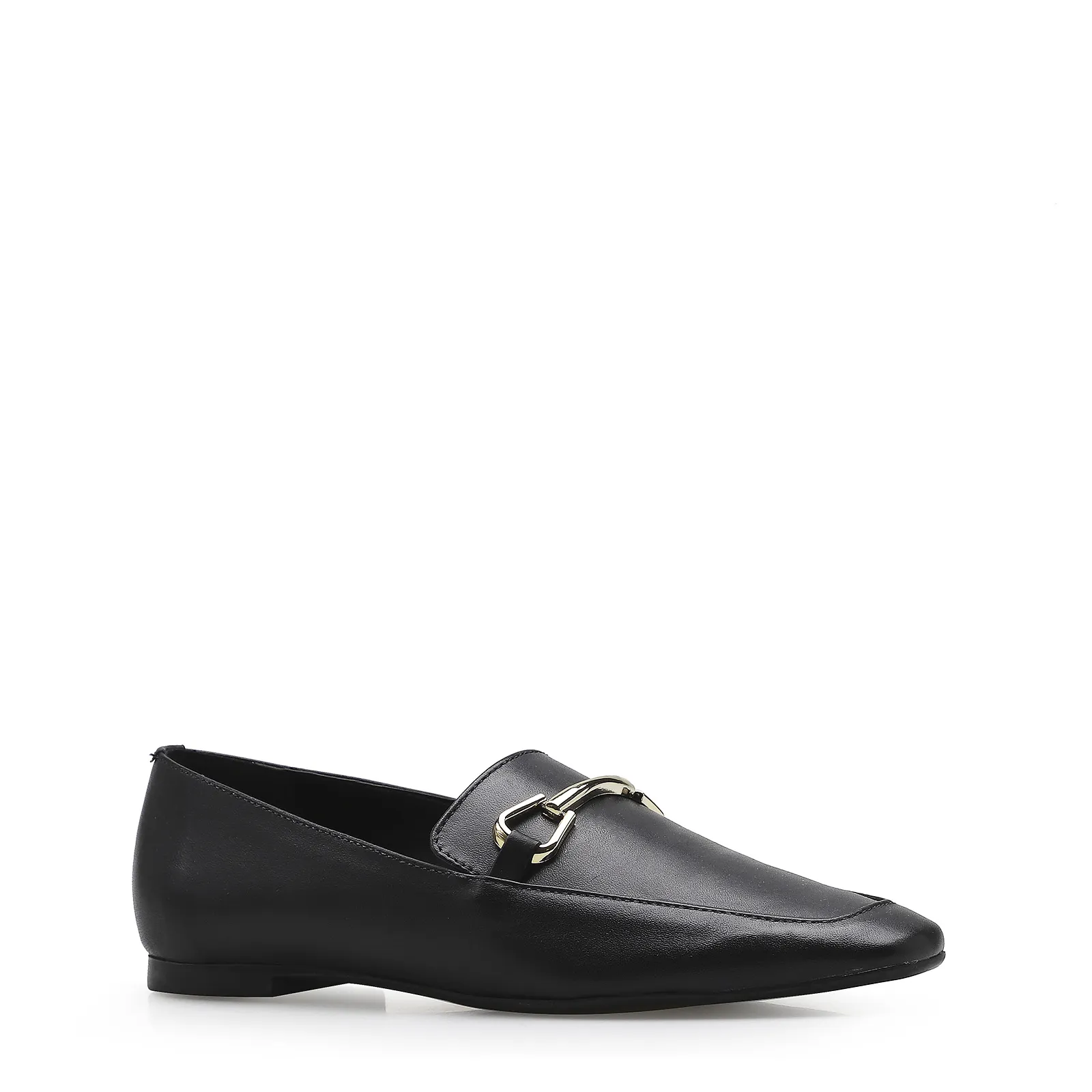 Mocassim Mercy Couro Preto