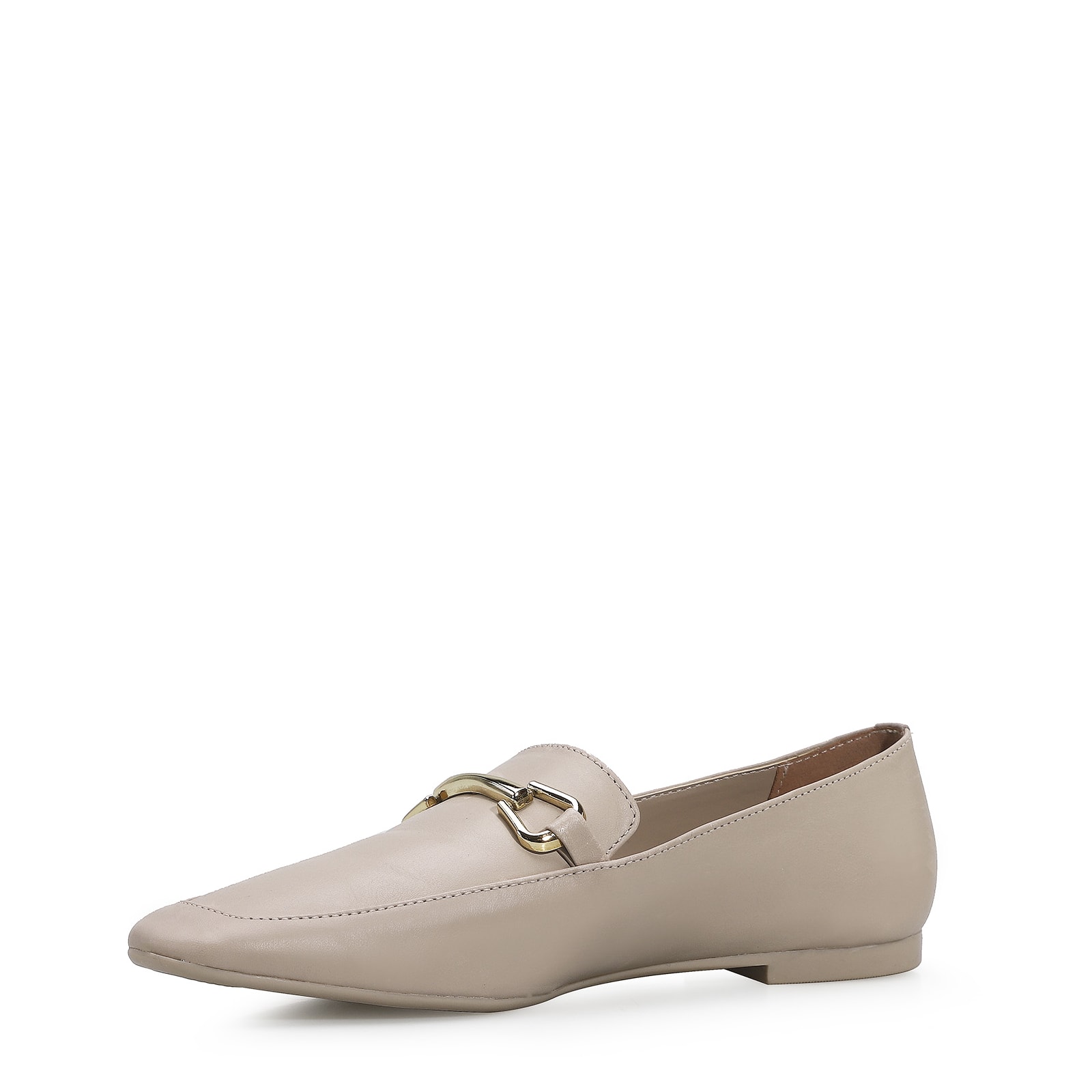 Mocassim Mercy Couro Taupe