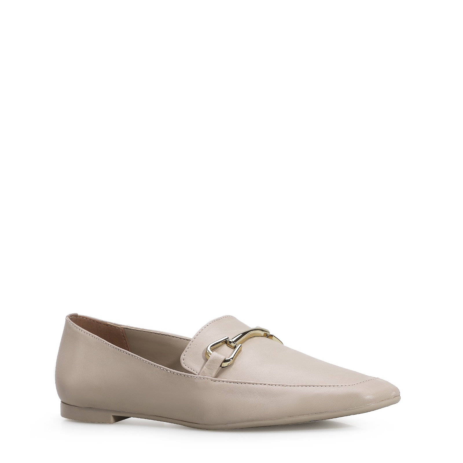 Mocassim Mercy Couro Taupe