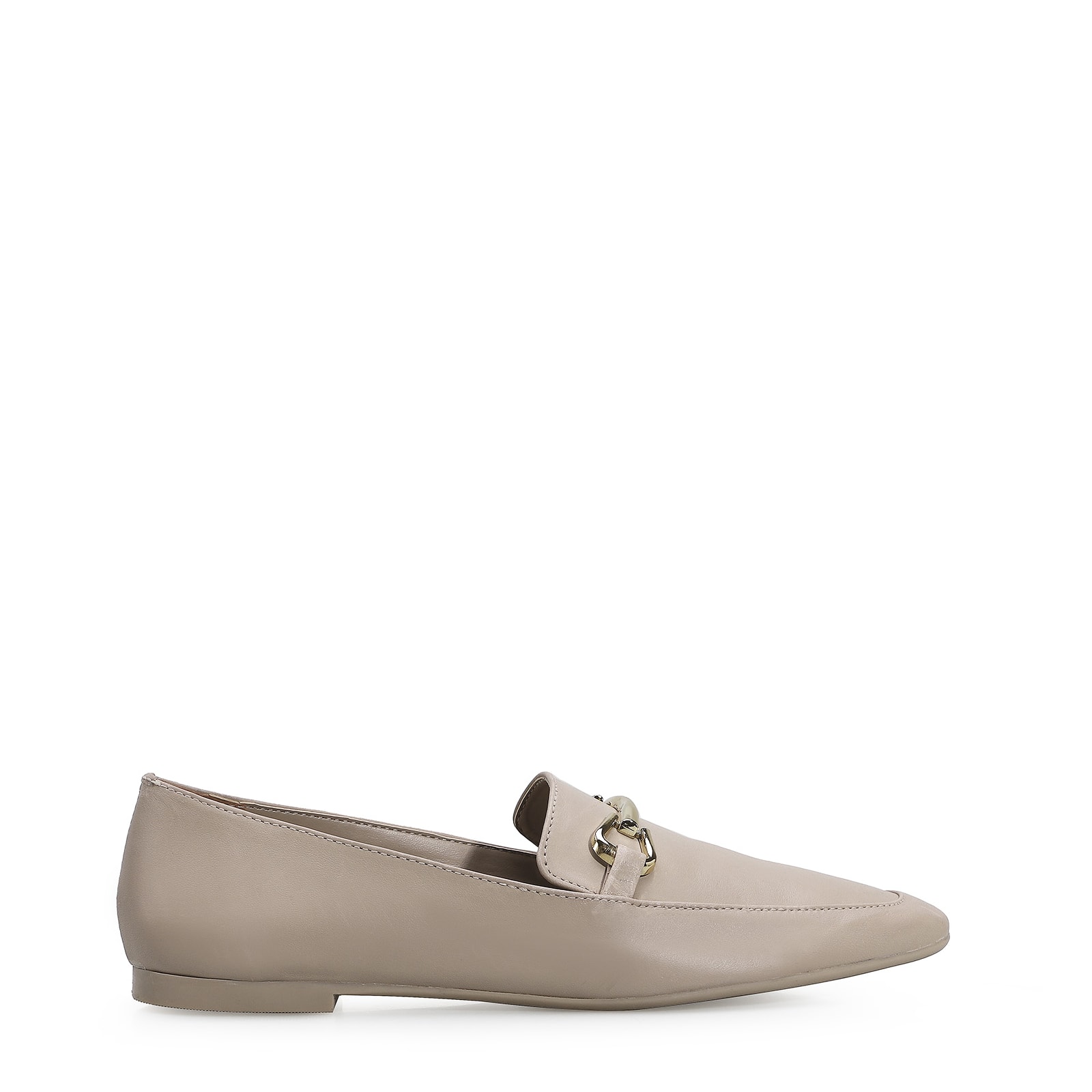 Mocassim Mercy Couro Taupe